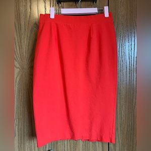 Kettlewell Ponte Pencil Skirt in True Red